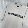 BALENCIAGA(バレンシアガ) コピー 墨染プリントアルファベットTシャツ