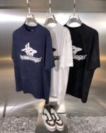 BALENCIAGA(バレンシアガ) n級品 メンズアルファベット柄ロゴ半袖TシャツT-shirt