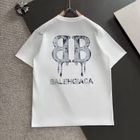 BALENCIAGA(バレンシアガ) コピー 260グラム高密度ロゴプリントカジュアル半袖