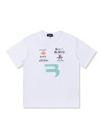 BALENCIAGA(バレンシアガ) スーパーコピー ロゴ融合プリントアルファベットTシャツ半袖