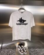 BALENCIAGA(バレンシアガ) n級品 メンズアルファベット柄ロゴ半袖TシャツT-shirt