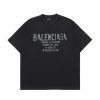 BALENCIAGA(バレンシアガ) スーパーコピー アルファベットプリントラウンドネックカジュアル半袖Tシャツ