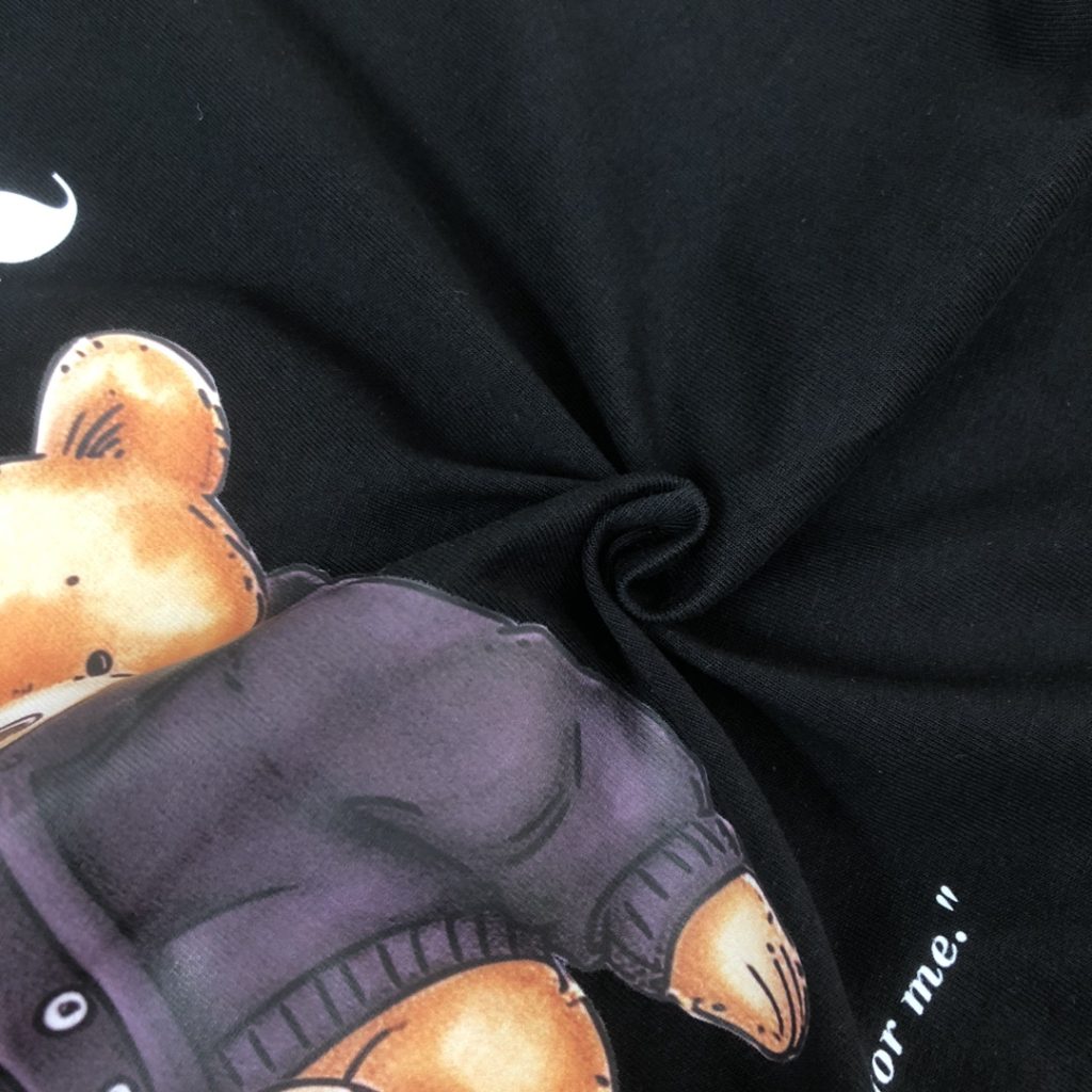 DIOR（ディオール） 24春夏最新作 偽物 熊ちゃんプリント半袖ラウンドネックTシャツ 激安通販