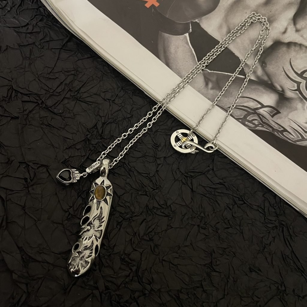 Goro’s（ゴローズ）高橋吾郎 n級品 トレンドシルバーアクセサリーフェザーペンダントネックレス 通販