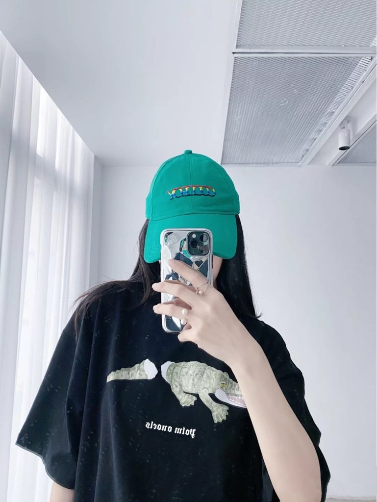 PalmAngels (パームエンジェルス) スーパーコピー 断尾クロコダイル柄カジュアルカップルTシャツ 激安通販