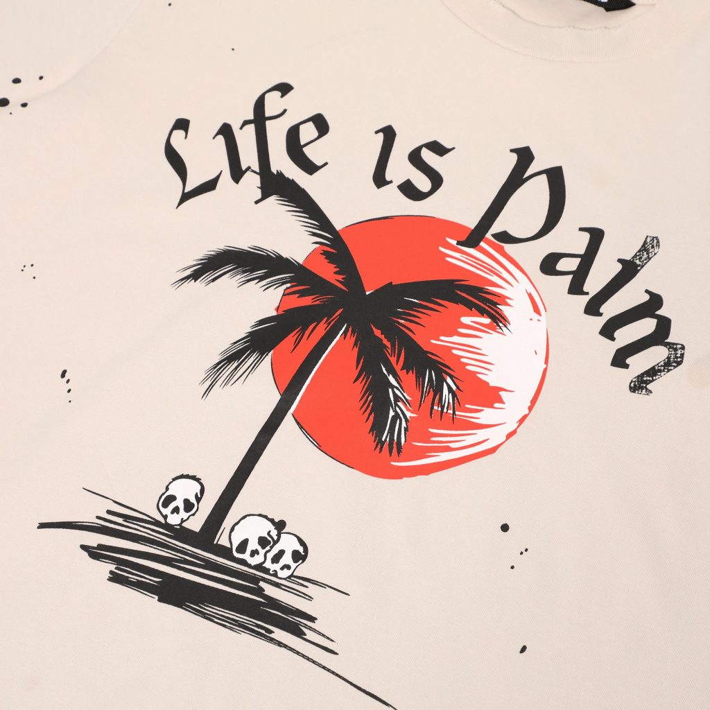 PalmAngels （パームエンジェルス）スーパーコピー 島夕日プリントTシャツ 激安通販