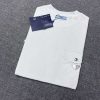 PRADA(プラダ) コピー 2024定番夏タイプラウンドネックシンプルスタイル半袖Tシャツ