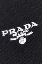 PRADA(プラダ) 偽物 メンズビジネスカジュアル無地折り襟半袖ポロシャツ