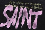 Saint Michael（セントマイケル）コピー 夏の新作ピンクロゴプリントカジュアル半袖Tシャツ 芸能人