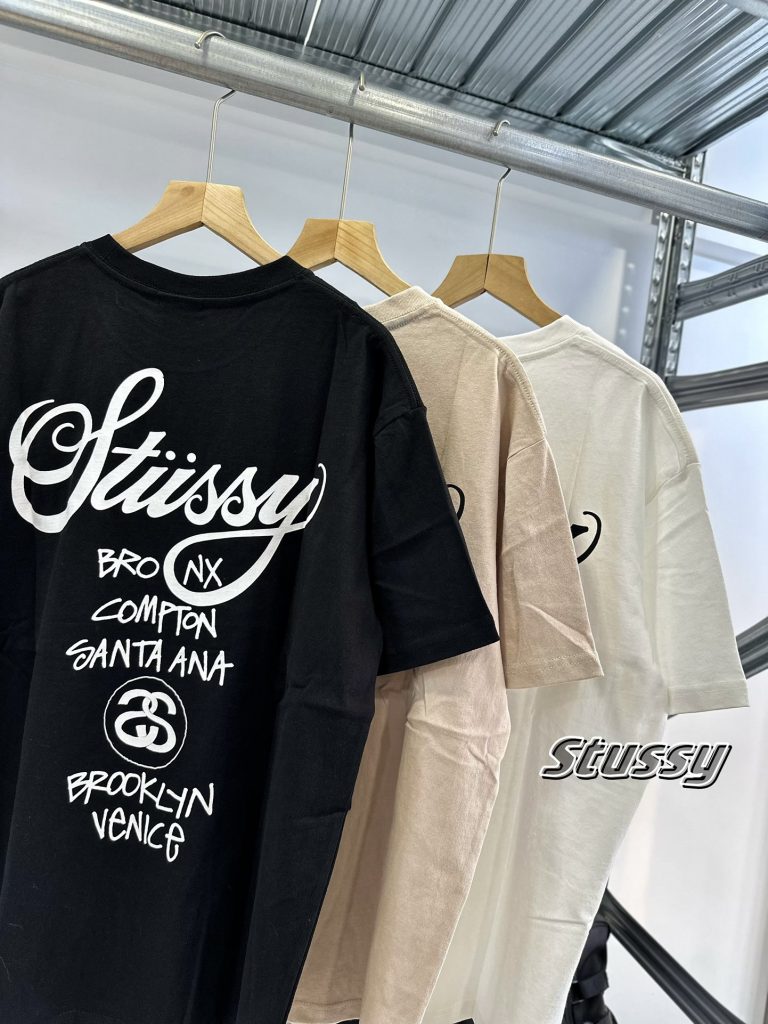 STUSSY(ステューシー) コピー ワールドクルーズプリント3色入り半袖Tシャツ|スーパーコピーn級優良店 3 STUSSY(ステューシー) コピー ワールドクルーズプリント3色入り半袖Tシャツ