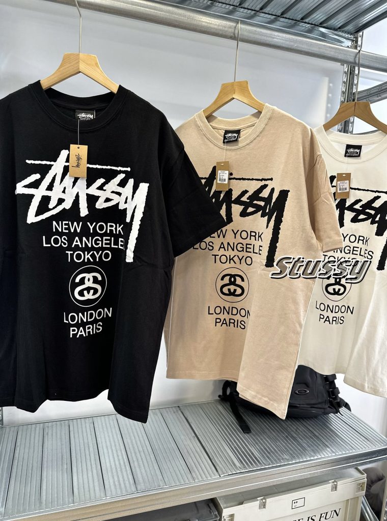 STUSSY(ステューシー) コピー ワールドクルーズプリント3色入り半袖Tシャツ|スーパーコピーn級優良店 4 STUSSY(ステューシー) コピー ワールドクルーズプリント3色入り半袖Tシャツ