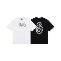 STUSSY(ステューシー) 偽物 アリ柄プリント男女半袖Tシャツ