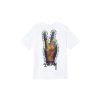 STUSSY(ステューシー) シザーハンドプリント男女半袖Tシャツ n級品