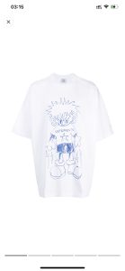 Vetements(ヴェトモン)2024新作スーパーコピー「キルア」プリント半袖Tシャツ