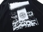 STONE ISLAND(ストーンアイランド)2024夏新作スーパーコピー100%コットンプリントラウンドネック半袖Tシャツ