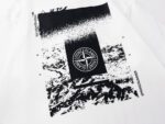 STONE ISLAND(ストーンアイランド)2024夏新作スーパーコピー100%コットンプリントラウンドネック半袖Tシャツ
