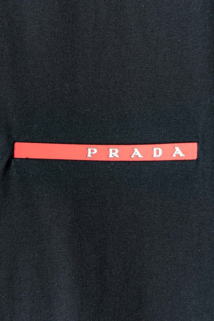 PRADA(プラダ )2024新作定番 アルファベットロゴプリントラウンドネック半袖Tシャツ