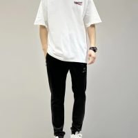 BALENCIAGA(バレンシアガ)偽物定番 コーラ波プリントラウンドネック半袖Tシャツ激安通販