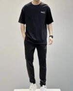 BALENCIAGA(バレンシアガ)偽物定番 コーラ波プリントラウンドネック半袖Tシャツ激安通販