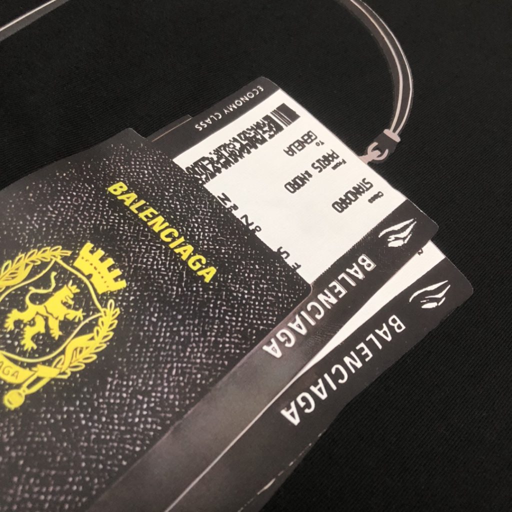 BALENCIAGA(バレンシアガ)2024春夏新作 n級品 プリント カップルモデル半袖Tシャツ