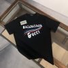 BALENCIAGA(バレンシアガ)xGUCCI 2024春夏人気 新作 偽物 プリントカップルモデル半袖Tシャツ 激安通販