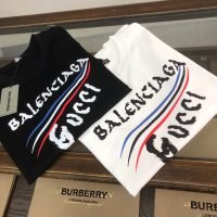 BALENCIAGA(バレンシアガ)xGUCCI 2024春夏人気 新作 偽物 プリントカップルモデル半袖Tシャツ 激安通販