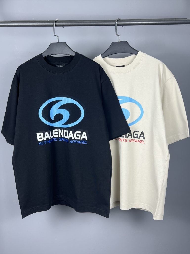 BALENCIAGA(バレンシアガ)春新作 n級品 アルファベットプリントラウンドネック半袖Tシャツ