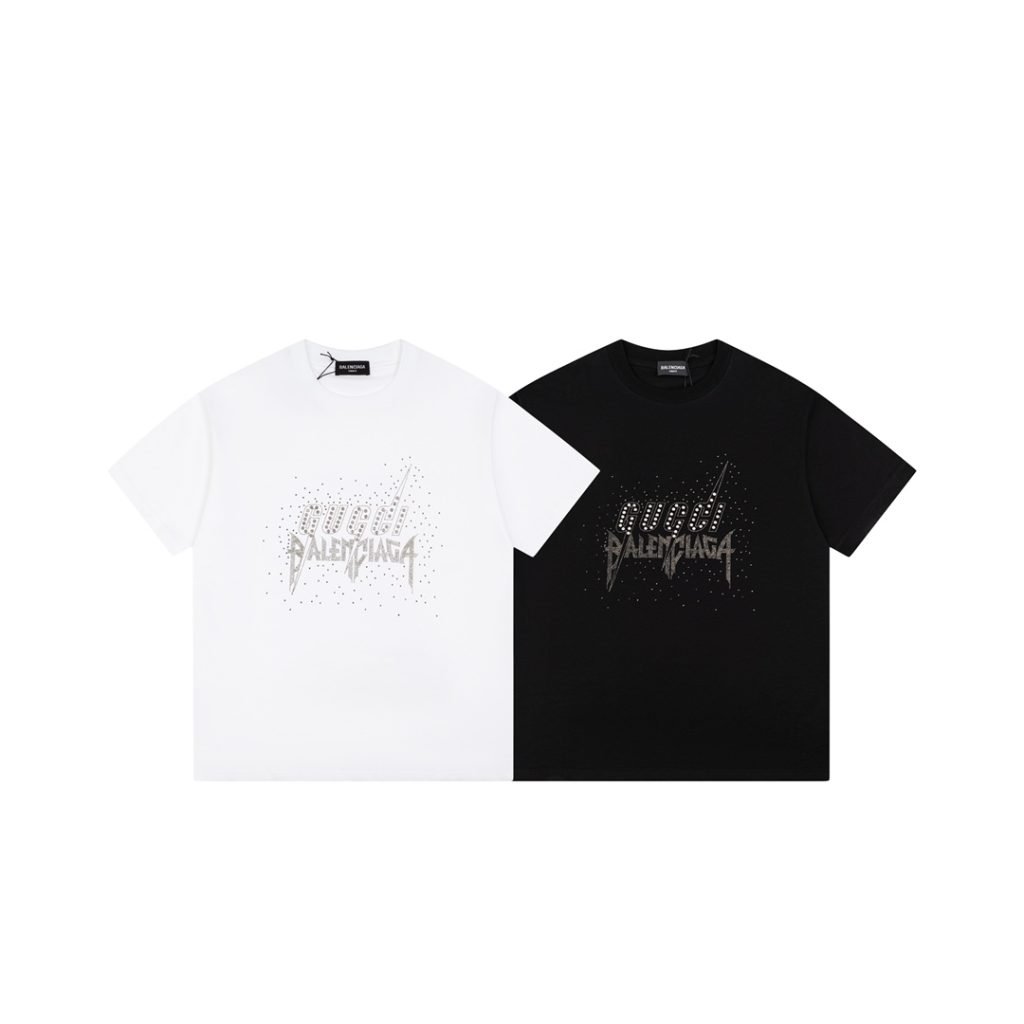 BALENCIAGA(バレンシアガ)xGUCCI 2024人気新作 スーパーコピー 半袖Tシャツ 男女兼用