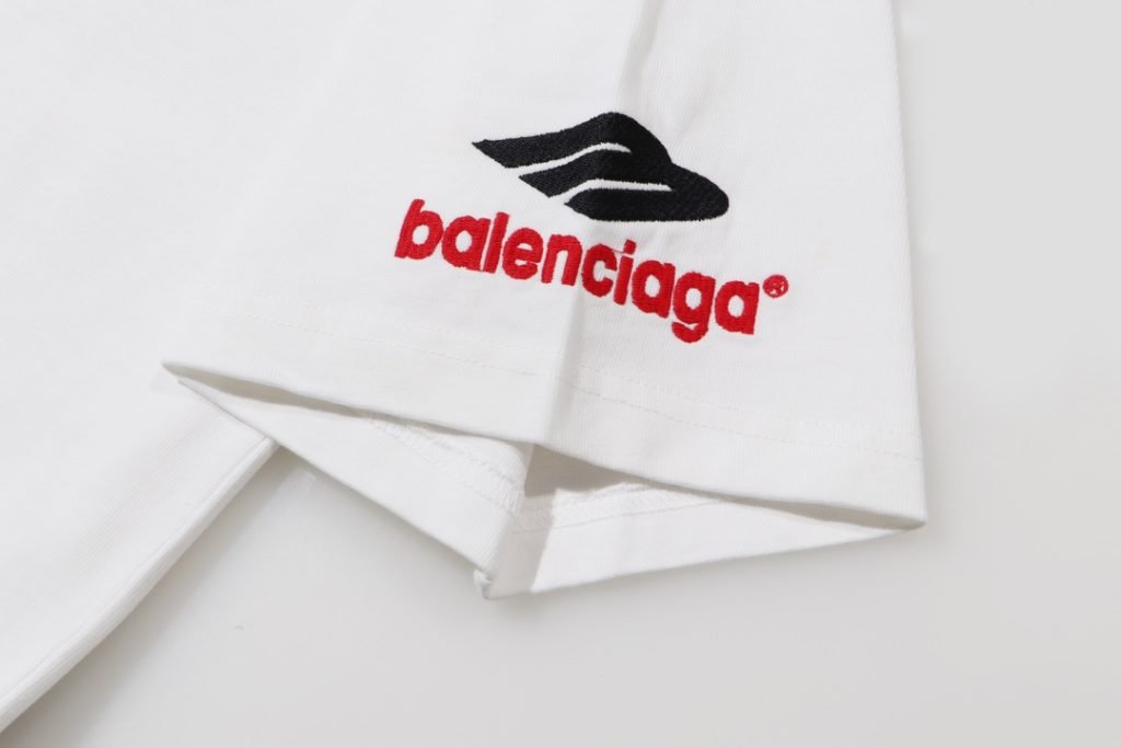 BALENCIAGA(バレンシアガ)X ADIDAS n級品 コラボ アルファベット プリント半袖Tシャツ男女兼用