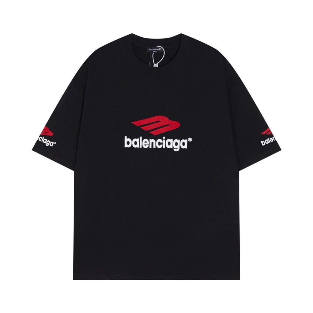 BALENCIAGA(バレンシアガ)X ADIDAS n級品 コラボ アルファベット プリント半袖Tシャツ男女兼用