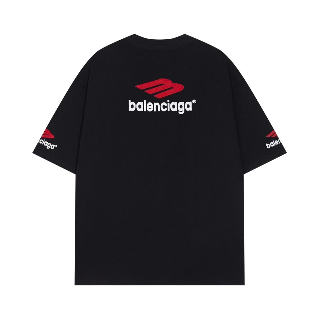 BALENCIAGA(バレンシアガ)X ADIDAS n級品 コラボ アルファベット プリント半袖Tシャツ男女兼用