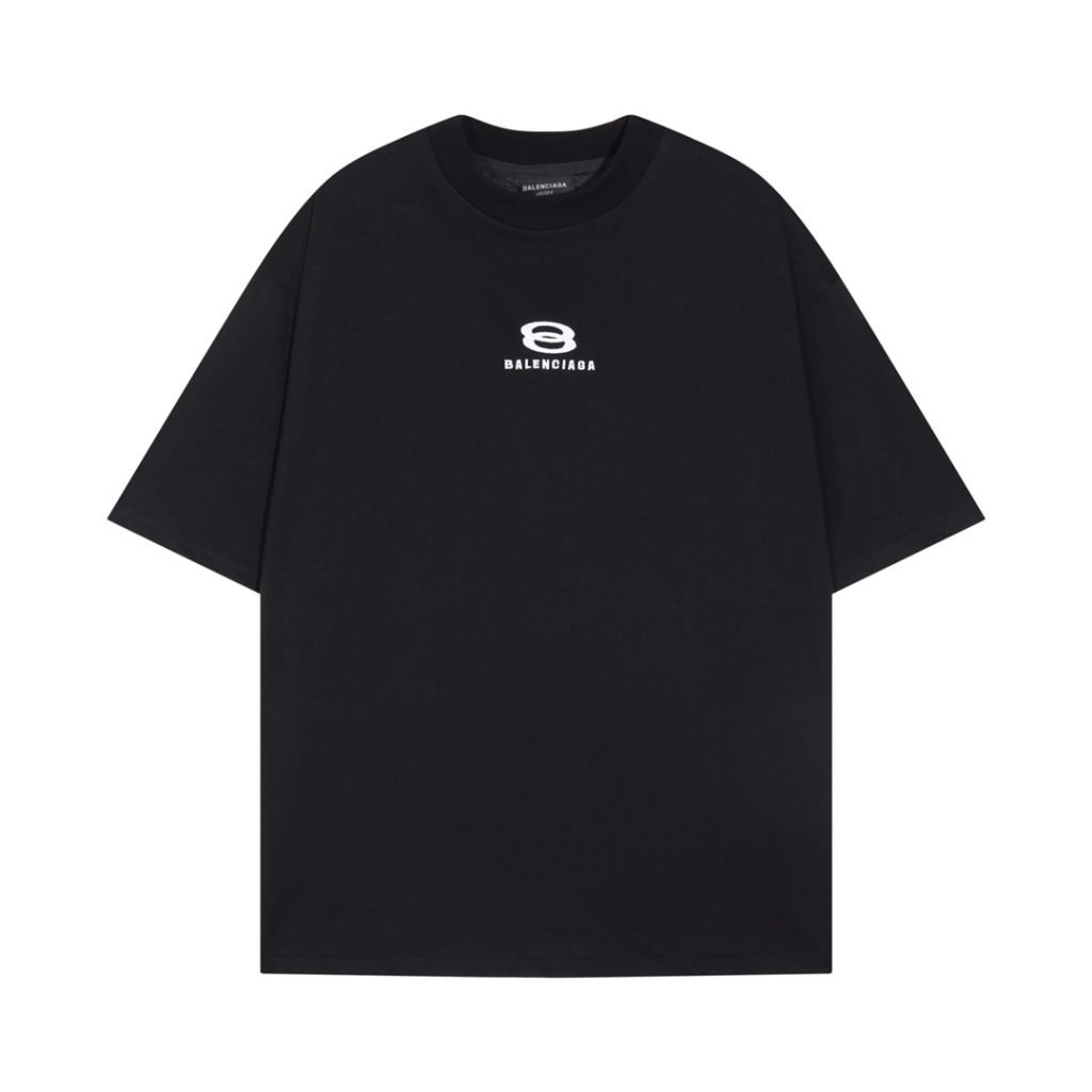 BALENCIAGA(バレンシアガ) 2024夏新作 偽物 100%コットン プリントラウンドネック半袖Tシャツ男女兼用 激安通販