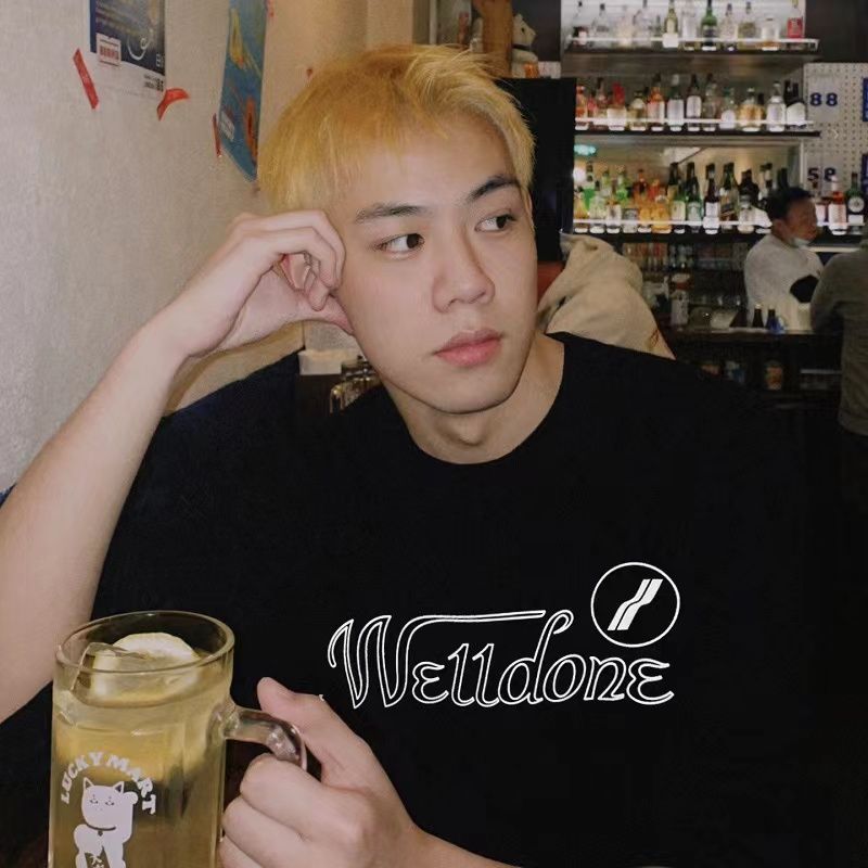 WELLDONE(ウェルダン)コピー2024新作芸能人夏服半袖Tシャツ ロゴプリント男女同款