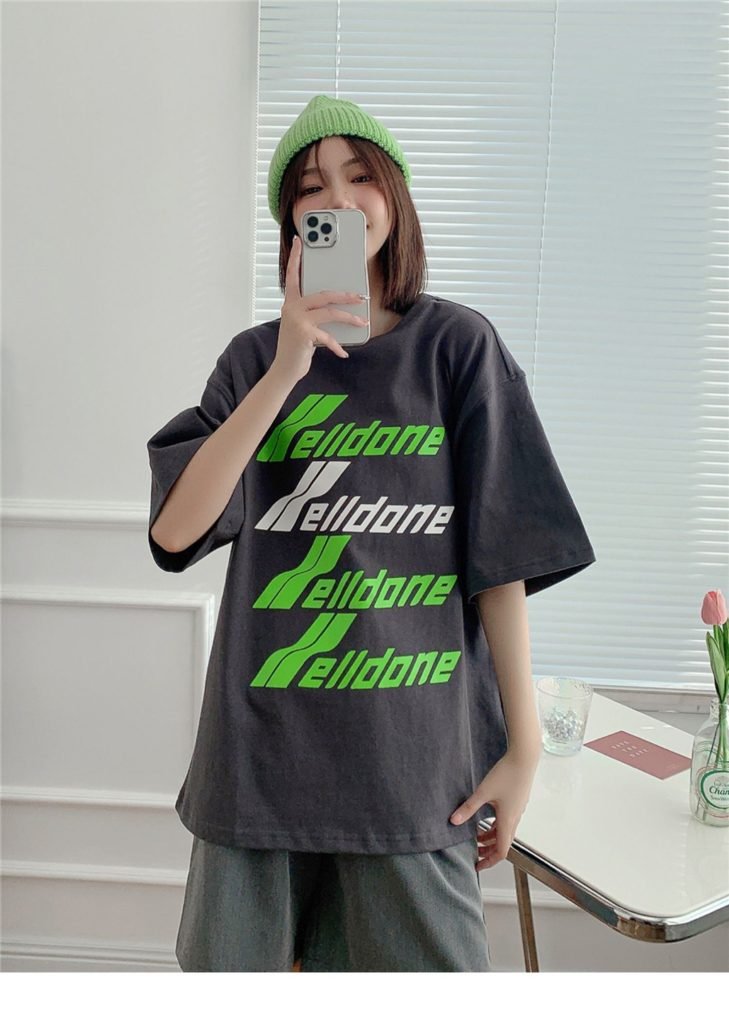 WELLDONE（ウェルダン)偽物夏服ファッションプリントカップルモデル半袖Tシャツ 激安通販