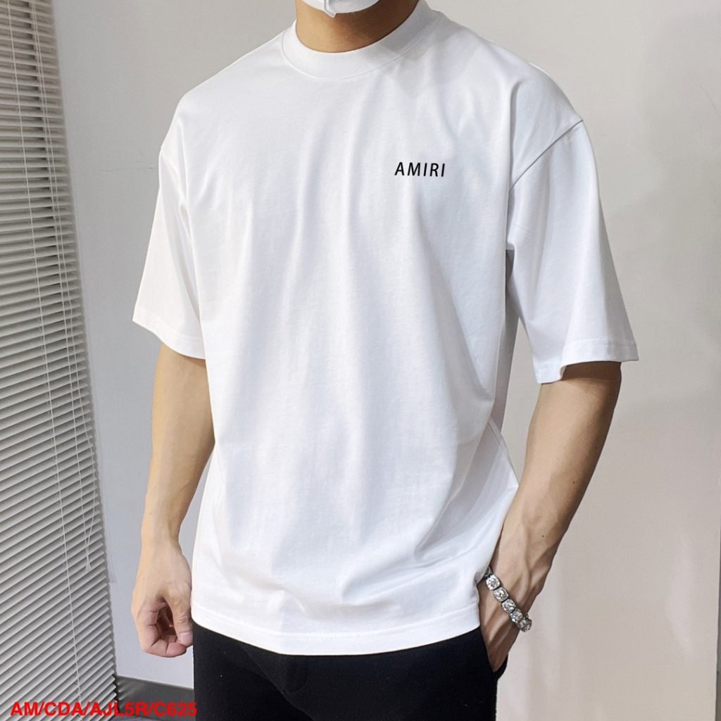 AMIRI（アミリ)2024春夏新作コピーファッションアルファベットロゴプリント半袖Tシャツ   