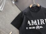 AMIRI（アミリ)2024新作偽物定番ロゴプリントカップルモデル半袖Tシャツ通販