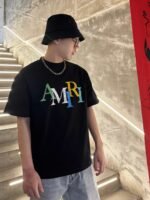 AMIRI（アミリ)2024春夏新作偽物ラウンドネック半袖Tシャツ純綿280g男女兼用