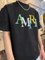 AMIRI（アミリ)2024春夏新作偽物ラウンドネック半袖Tシャツ純綿280g男女兼用