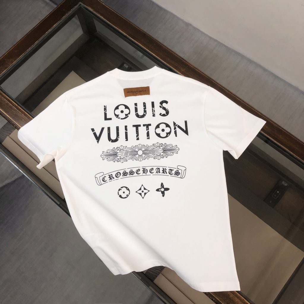 LOUIS VUITTON(ルイヴィトン)2024新作トレンドlogeプリントTシャツ男女同タイプ