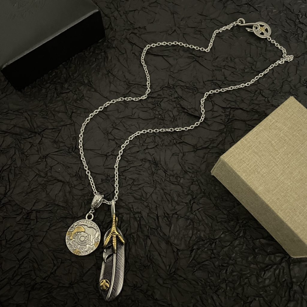 Goro’s（ゴローズ）高橋吾郎 偽物 羽根銀餅ペンダントネックレス 通販