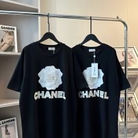 CHANEL（シャネル）芸能人 コピー フラワープリントおしゃれカジュアルTシャツ