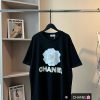 CHANEL（シャネル）芸能人 コピー フラワープリントおしゃれカジュアルTシャツ