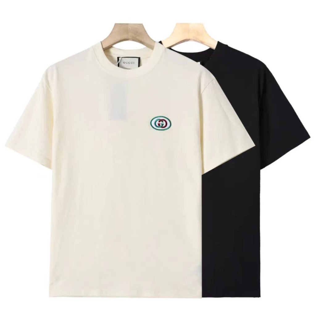 Gucci（グッチ） 2024 春夏新品 偽物 立体刺繍純綿半袖Tシャツ