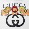 Gucci（グッチ） コピー ドッグプリントニットコットンポロシャツ 激安販売