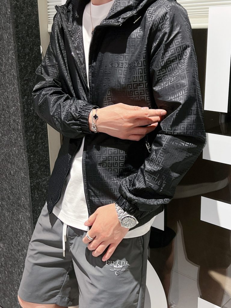 GIVENCHY(ジバンシイ) コピー 芸能人 メンズファッションスタンドカラージャケットコート|スーパーコピーn級優良店 5 GIVENCHY(ジバンシイ) コピー 芸能人 メンズファッションスタンドカラージャケットコート