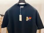 入手困難 アミパリス スーパーコピーシンプルスタイルハートプリントカジュアル半袖Tシャツ男女同タイプ