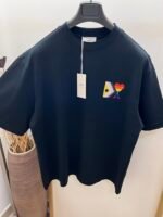 入手困難 アミパリス スーパーコピーシンプルスタイルハートプリントカジュアル半袖Tシャツ男女同タイプ