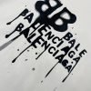 BALENCIAGA(バレンシアガ) 2024春夏新作 激安販売 コピー アルファベットロゴラウンドネック半袖Tシャツ