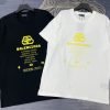 BALENCIAGA(バレンシアガ) 2024春夏新作 激安販売 n級品 アルファベットロゴラウンドネック半袖Tシャツ