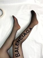 BALENCIAGA(バレンシアガ) 激安販売 コピー トレンドフロックアルファベットストッキング